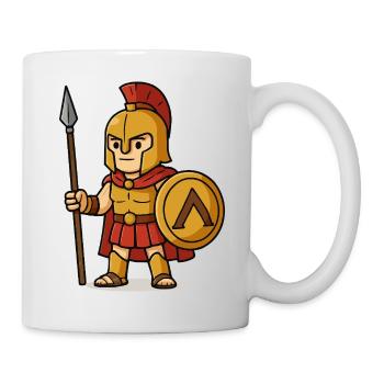 spartaner comic - Tasse - Weiß - Rechts