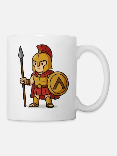 spartaner comic - Tasse - Weiß