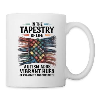 The Tapestry of Life – Woven Threads of Strength. - Mug - white - Right