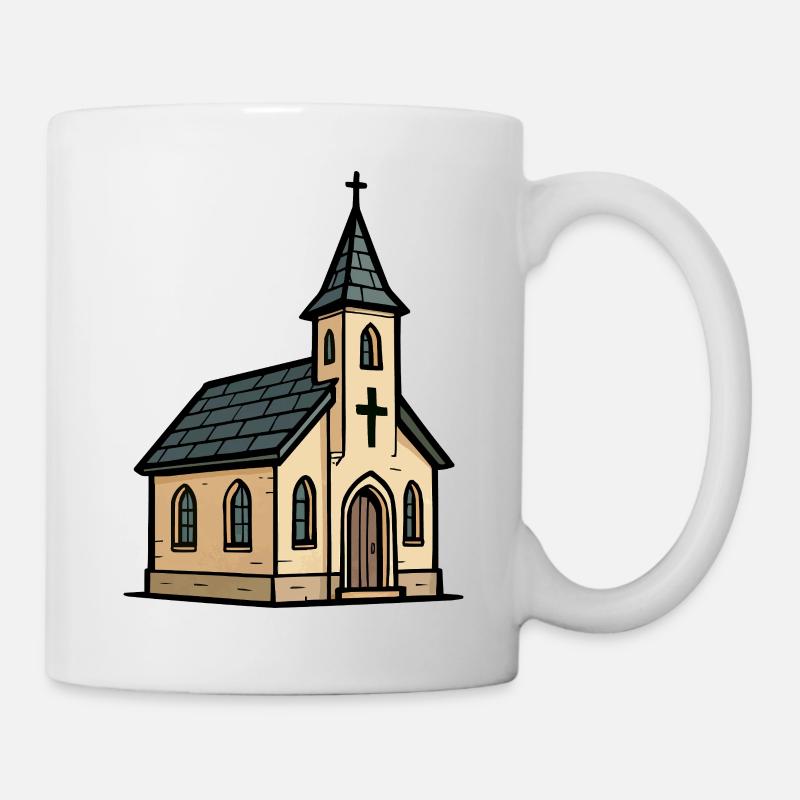 église - Mug blanc - blanc
