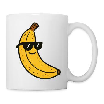 Lunettes de soleil banane - Mug blanc - blanc - Droite