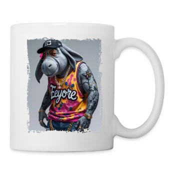 hip hop Eeyore rapper - Mug - white - Right