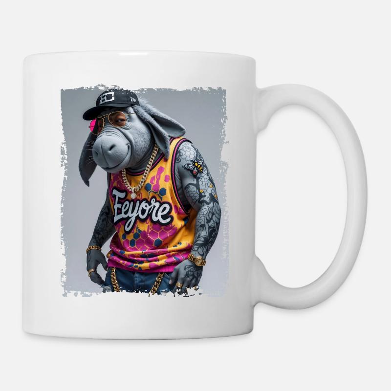 Hip Hop Eeyore Rapper - Tasse - Weiß