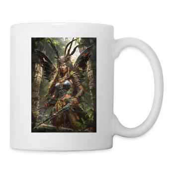 Kriegerin Mythologie Mythos Geschenk - Tasse - Weiß - Rechts