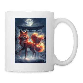 Fuchsgeist Mythologie Mythos Geschenk - Tasse - Weiß - Rechts