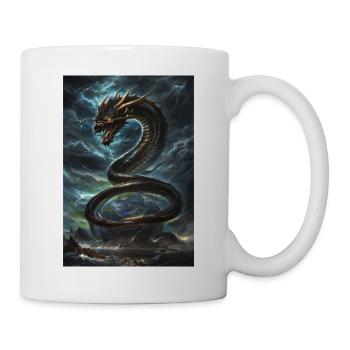 Basilisk Mythologie Mythos Geschenk - Tasse - Weiß - Rechts
