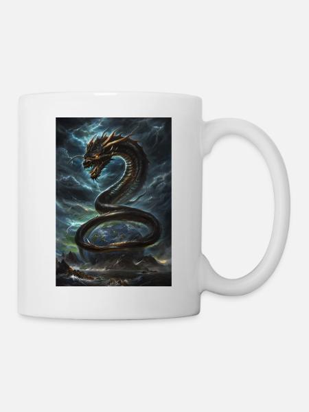 Basilisk Mythologie Mythos Geschenk - Tasse - Weiß