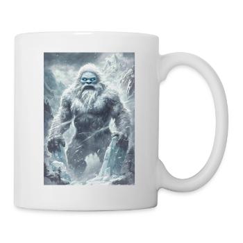 Yeti Mythology Legend Gift - Mug - white - Right