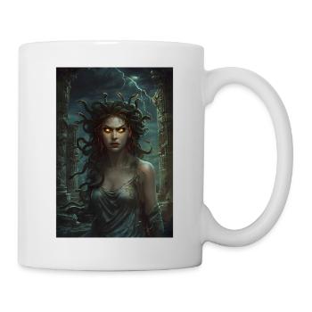 Méduse Mythologie Mythe Cadeau - Mug blanc - blanc - Droite