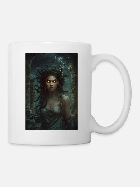 Medusa Mythologie Mythos Geschenk - Tasse - Weiß