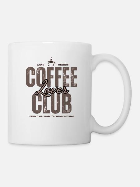 Coffee Lover Club - Tasse - Weiß