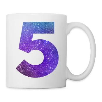 Number 5 galaxy - Mug - white - Right