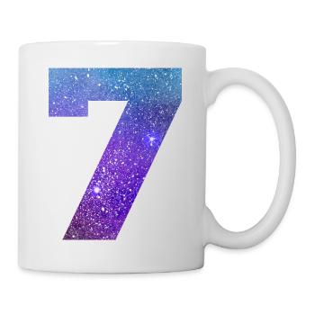 Number 7 galaxy - Mug - white - Right