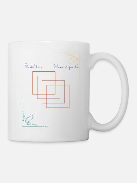 Subtle-Powerful - Tasse - Weiß