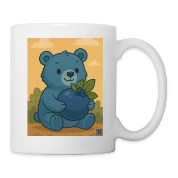Blaubäre – Fruchtig. Flauschig. Fantastisch - Tasse - Weiß - Rechts