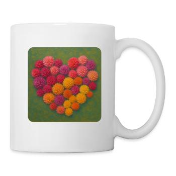 Heart of Dahlias - Mug - white - Right
