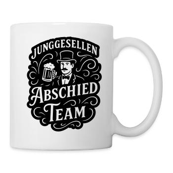 Junggesellen Team Lustig Jga Bier - Tasse - Weiß - Rechts