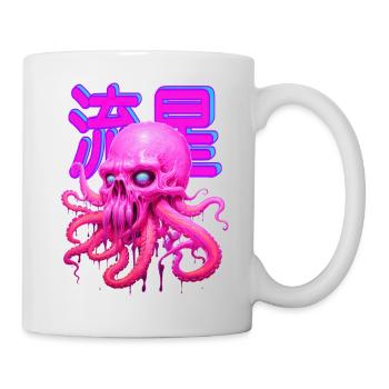 PINK OCTOPUS SCULL! - Mug - white - Right
