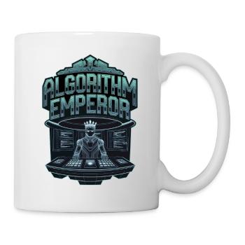 Algorithm Emperor Cyber King Tech Artwork - Mug - white - Right