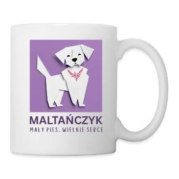 Petit chien, grand cœur – Projet avec un bichon maltais - Mug blanc - blanc - Droite