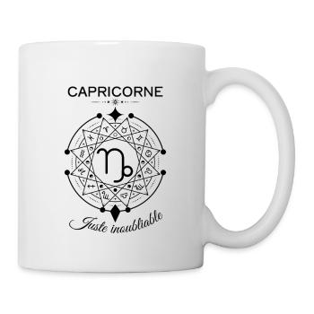 Capricorne Juste Inoubliable - Mug blanc - blanc - Droite