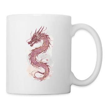 Dragon Dragon Chine Mythologie Cadeau - Mug blanc - blanc - Droite
