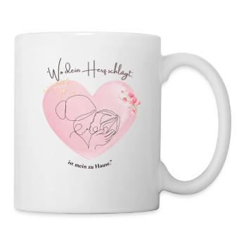 Herzenswärme - für die wundervollste Mama ever - Tasse - Weiß - Rechts