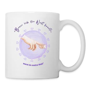 "Mom - my heart's hero for life." - Mug - white - Right