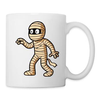 mumie comic - Tasse - Weiß - Rechts