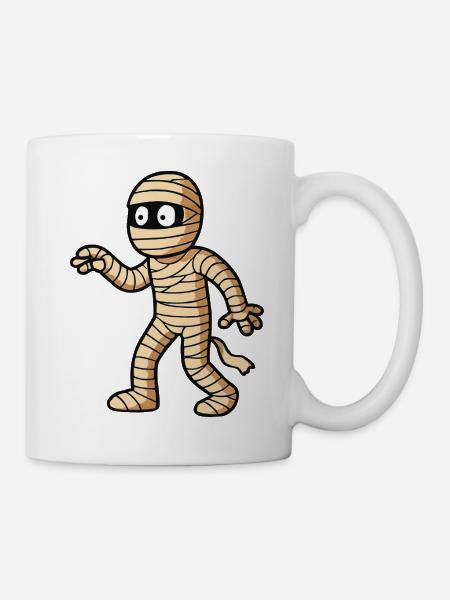 mumie comic - Tasse - Weiß