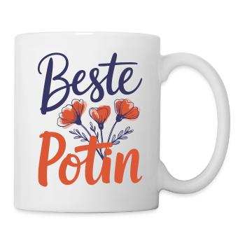 Frankenwaldshirts - Beste Potin - Tasse - Weiß - Rechts