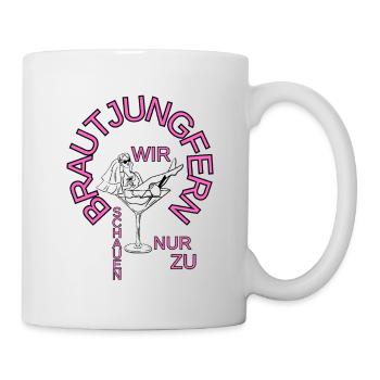 Brautjungfern Junggesellinnenabschied - Tasse - Weiß - Rechts