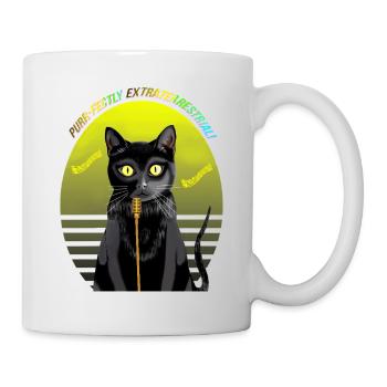 Star Cat : Chanter le blues - Mug blanc - blanc - Droite