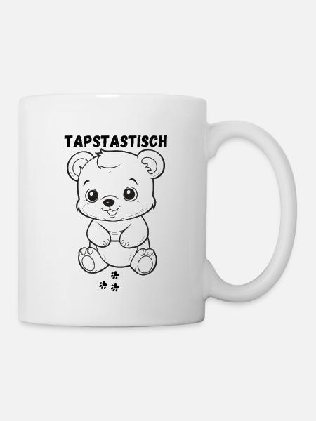 Tapstastisch der kleine süße Bär - Tasse - Weiß