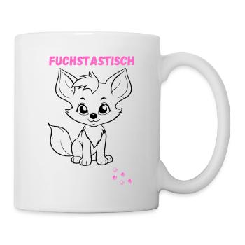 Fuchstastisch für kleine Füchse - Tasse - Weiß - Rechts