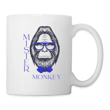 Mister Monkey Shirt - Tasse - Weiß - Rechts