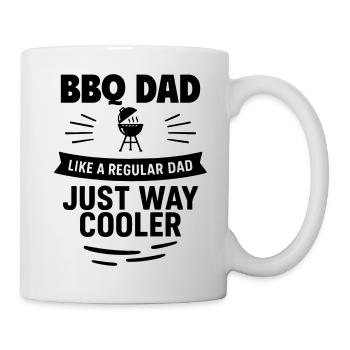 Grill dad – king at the grill - Mug - white - Right