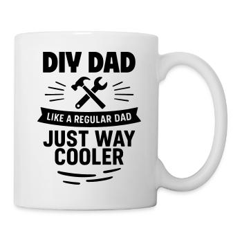 Heimwerker-Papa – cooler als der Durchschnitt - Tasse - Weiß - Rechts