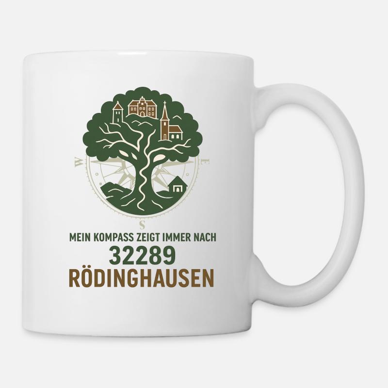 Ma boussole indique Rödinghausen - Mug blanc - blanc