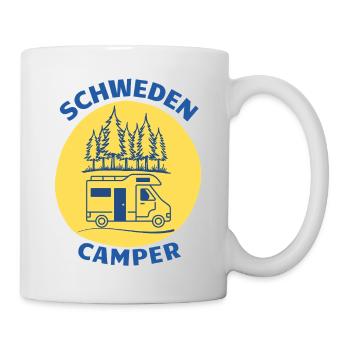Schwedencamper bunt - Tasse - Weiß - Rechts