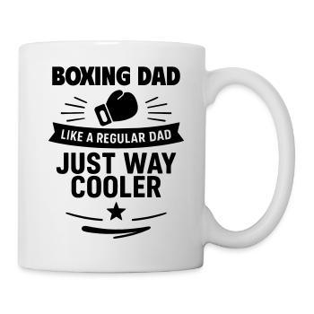 Papa boxeur – Cadeau de fête des pères avec style - Mug blanc - blanc - Droite