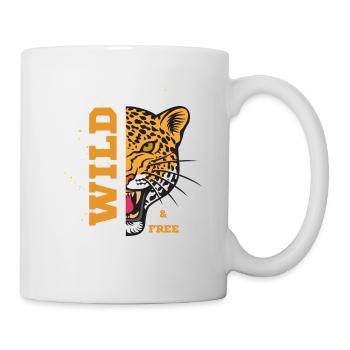 Sauvage et libre - Tigre - Mug blanc - blanc - Droite