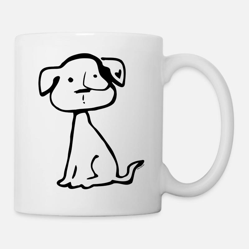 Hund - Tasse - Weiß