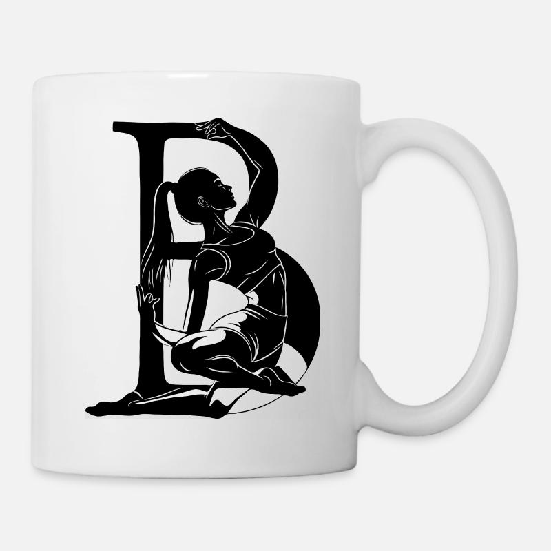B anmutig - Tasse - Weiß