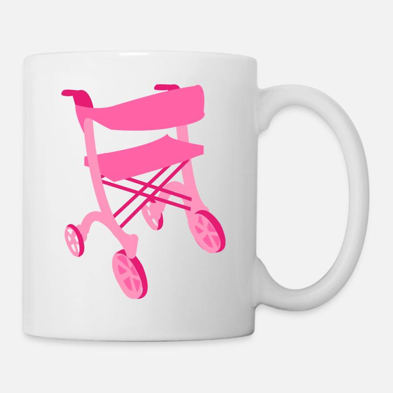 Mobility Pride – Édition Marcheur Rose - Mug blanc - blanc