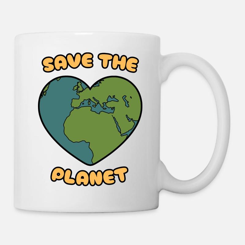 save the planet - Tasse - Weiß