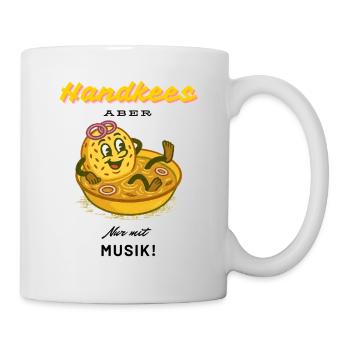 handkees mit musik - Tasse - Weiß - Rechts