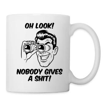 nobody gives a shit - Mug - white - Right