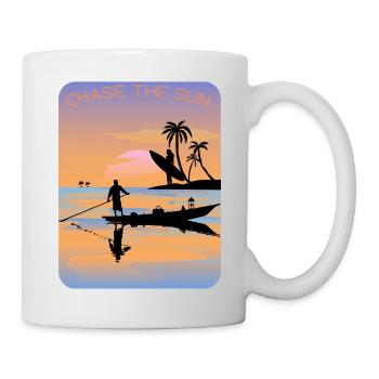 Chase the Sun - Tasse - Weiß - Rechts