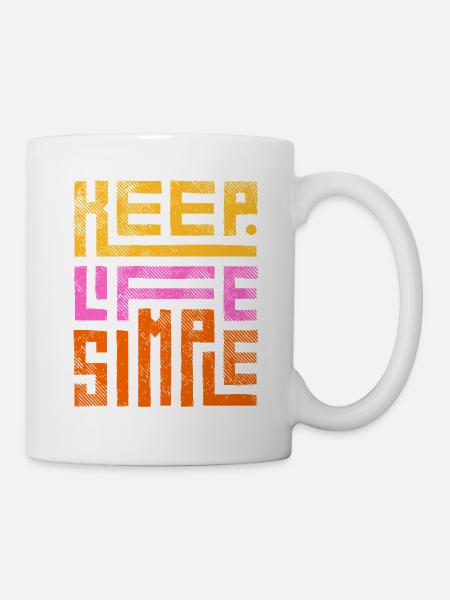 Keep Life Simple - Mug - white